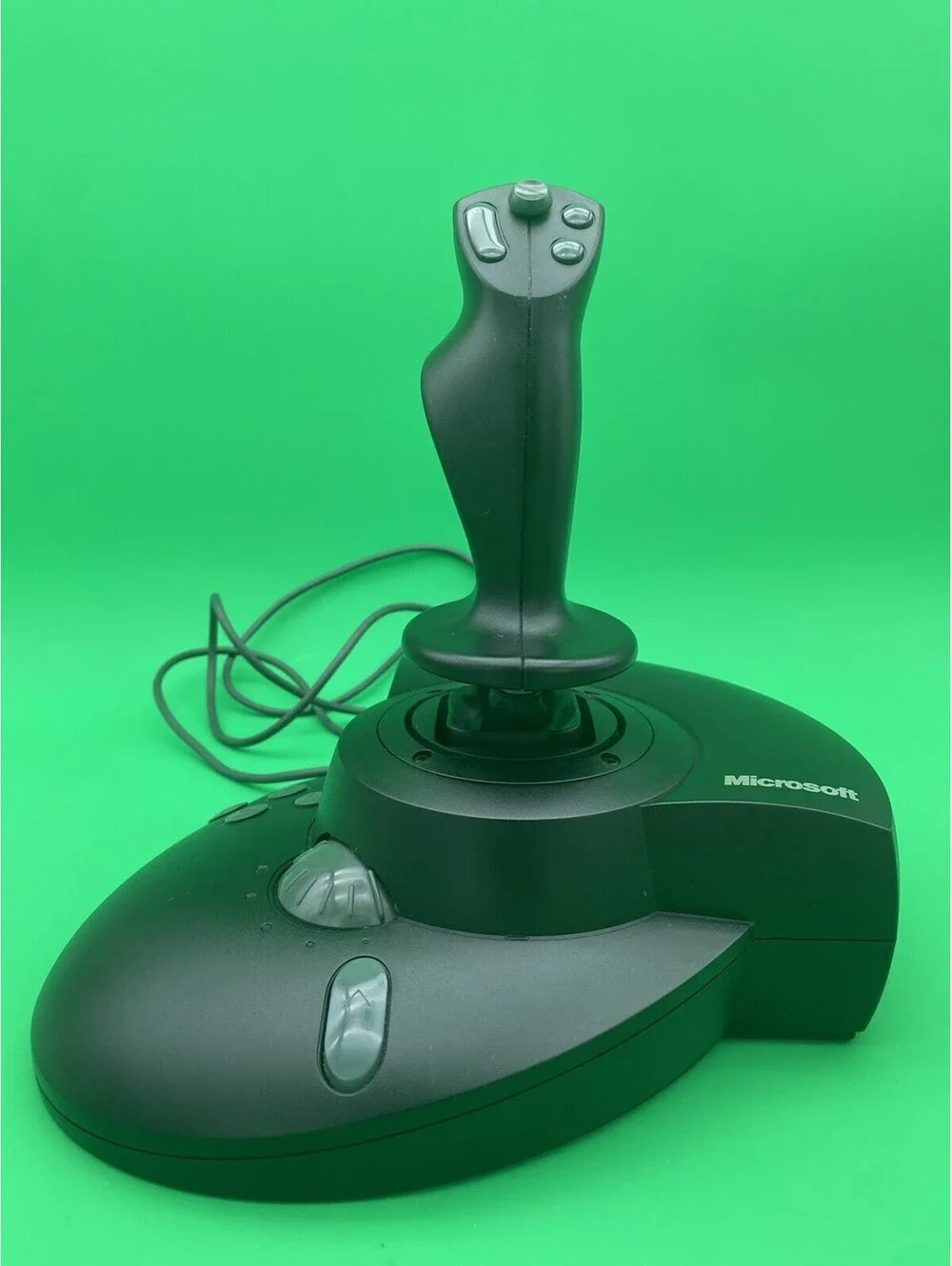 Microsoft Black SideWinder Force Feedback Pro PC Gaming Joystick - Tested